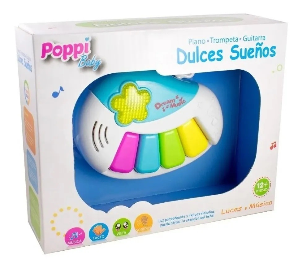 Sonajero con Luz Y Sonido para Bebe - Poppi Baby