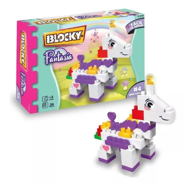 BLOCKY MINI UNICORNIO FANTASIA 0696