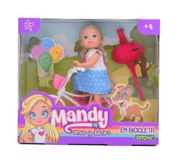 MANDY MUÑECA EN BICICLETA 2685 DITOYS