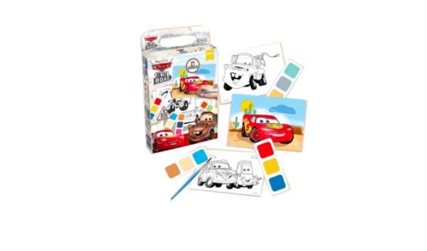 CARS PINTANDO CON ACUARELAS DCR07647 TAPIMOVIL