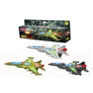 AVION MILITAR SALVAOBSTACULOS LUZ Y SONIDO F8441