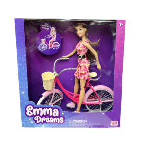 MUÑECA EMMA CON BICICLETA CKSUR1006