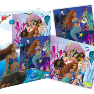 LA SIRENITA PUZZLE X 2 24-36 PZAS DPU00698 TAPIMOVIL