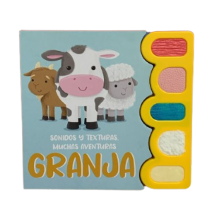 SONIDOS Y TEXTURAS MUCHAS AVENTURAS GRANJA LIBRO BORA