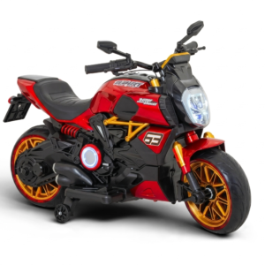 Moto Supert Duo Roja 12 V Luz Y Sonido 2201